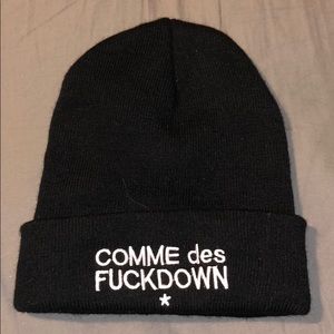 RESERVED “Comme de Fuckdown” Beanie